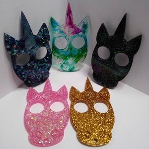 Custom unicorn self defense keychains